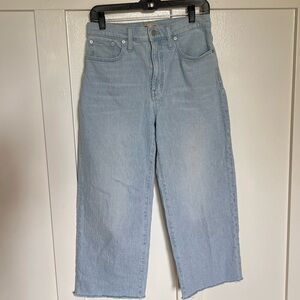 Madewell high rise The Perfect Vintage wide leg crop